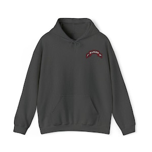 3/75 Ranger Battalion, 75th Ranger Regiment Scroll (RLTW, Sua Sponte) Unisex Heavy Blend™ Hooded Sweatshirt