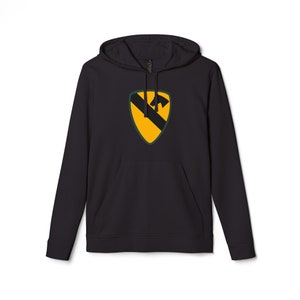 Sweat à capuche unisexe en polaire Adidas®, 1re division de cavalerie de l&#39;armée