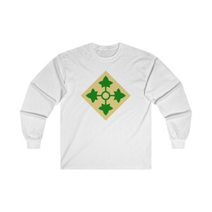 Army 4th Infantry Division 4ID Unisex Ultra Cotton Long Sleeve Tee