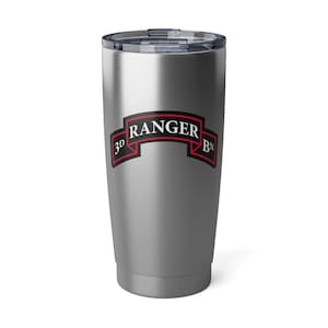 3/75 Batallón de Guardabosques, 75.o Regimiento de Guardabosques Pergamino (RLTW, Sua Sponte) Vaso de café Vagabond de 20 oz *Envío gratis*
