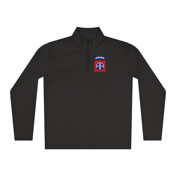 US Army 82nd Airborne Division All American - Unisex Quarter-Zip Pullover