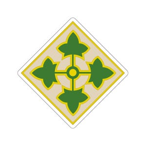 US 4th Infantry Division 4ID Die-Cut Stickers
