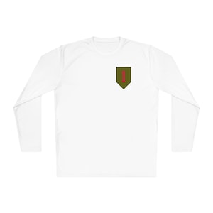 1st Infantry Division "The Big Red One" - Unisex Lightweight Long Sleeve Tee