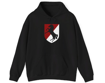 U.S. 11th Armored Cavalry Regiment "Blackhorse Regiment" Unisex Heavy Blend™ Hooded Sweatshirt