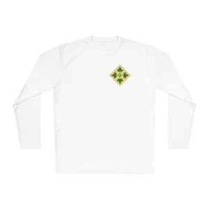 4th Infantry Division 4ID Unisex Lightweight Athletic Moisture Wicking Long Sleeve Tee