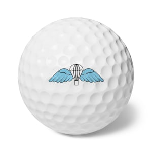 UK Airborne Para Wings (UK Airborne Jump Wings) Golf Balls, 6pcs