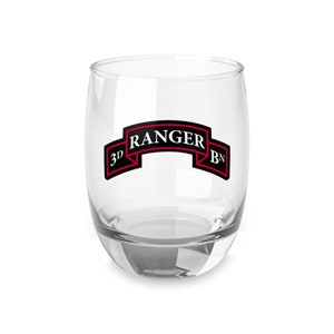 3/75 Batallón de guardabosques, 75.o regimiento de guardabosques Scroll (RLTW, Sua Sponte) Vaso de whisky, 6 oz *Envío gratis*