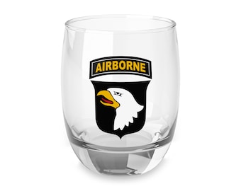 101st Airborne Division Air Assault "Screaming Eagles" Whiskey Glass, 6 oz *Free Shipping*