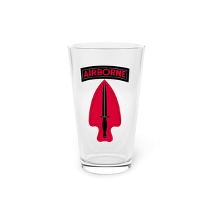 Vaso de pinta Delta Force del Comando de Operaciones Especiales del Ejército de EE. UU. (USASOC), 16 oz *Envío gratis*