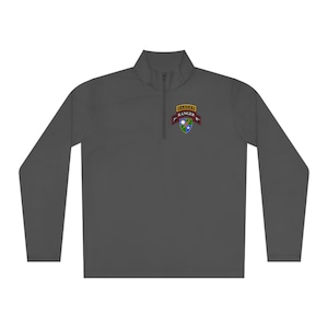 3/75 3rd Battalion, 75th Ranger Regiment Tab, Scroll, DUI - Unisex Quarter-Zip Pullover
