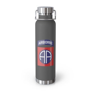 82nd Airborne Division All American Copper Vacuum Insulated Bottle, 22oz *Free Shipping*