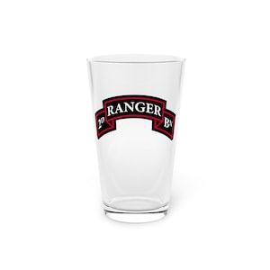 2/75 Batallón de Guardabosques, 75.o Regimiento de Guardabosques Pergamino (RLTW, Sua Sponte) Vaso de pinta, 16oz *Envío gratis*