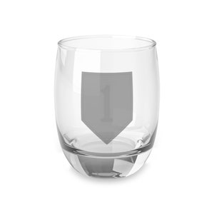 Army 1st Infantry Division "The Big Red One" whiskyglas, 6 oz *gratis verzending*