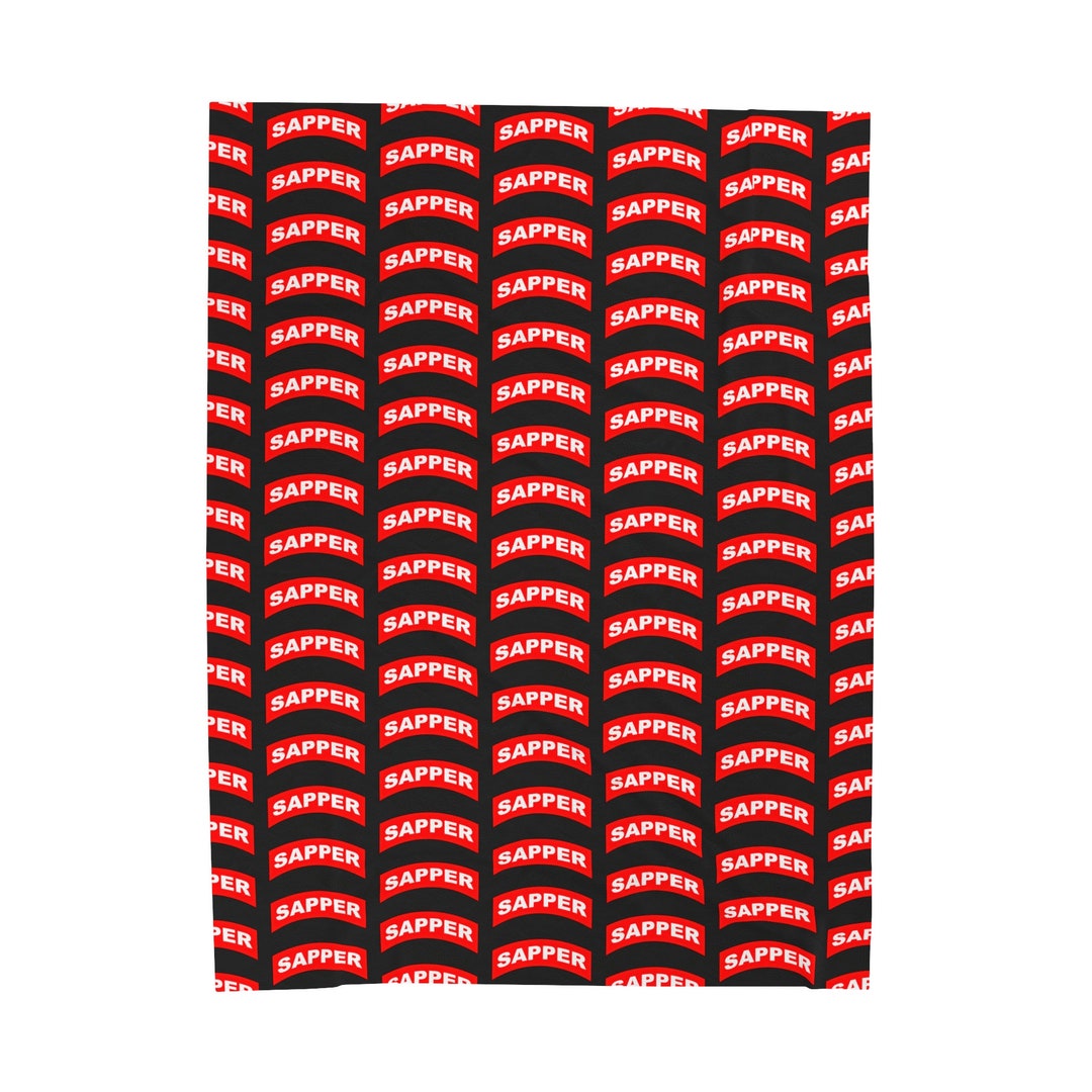 Sapper Tab Combat Engineer Velveteen Plush Blanket - Etsy