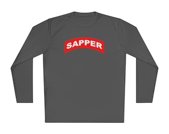 Sapper Tab Combat Engineer - Unisex Lightweight Long Sleeve Tee