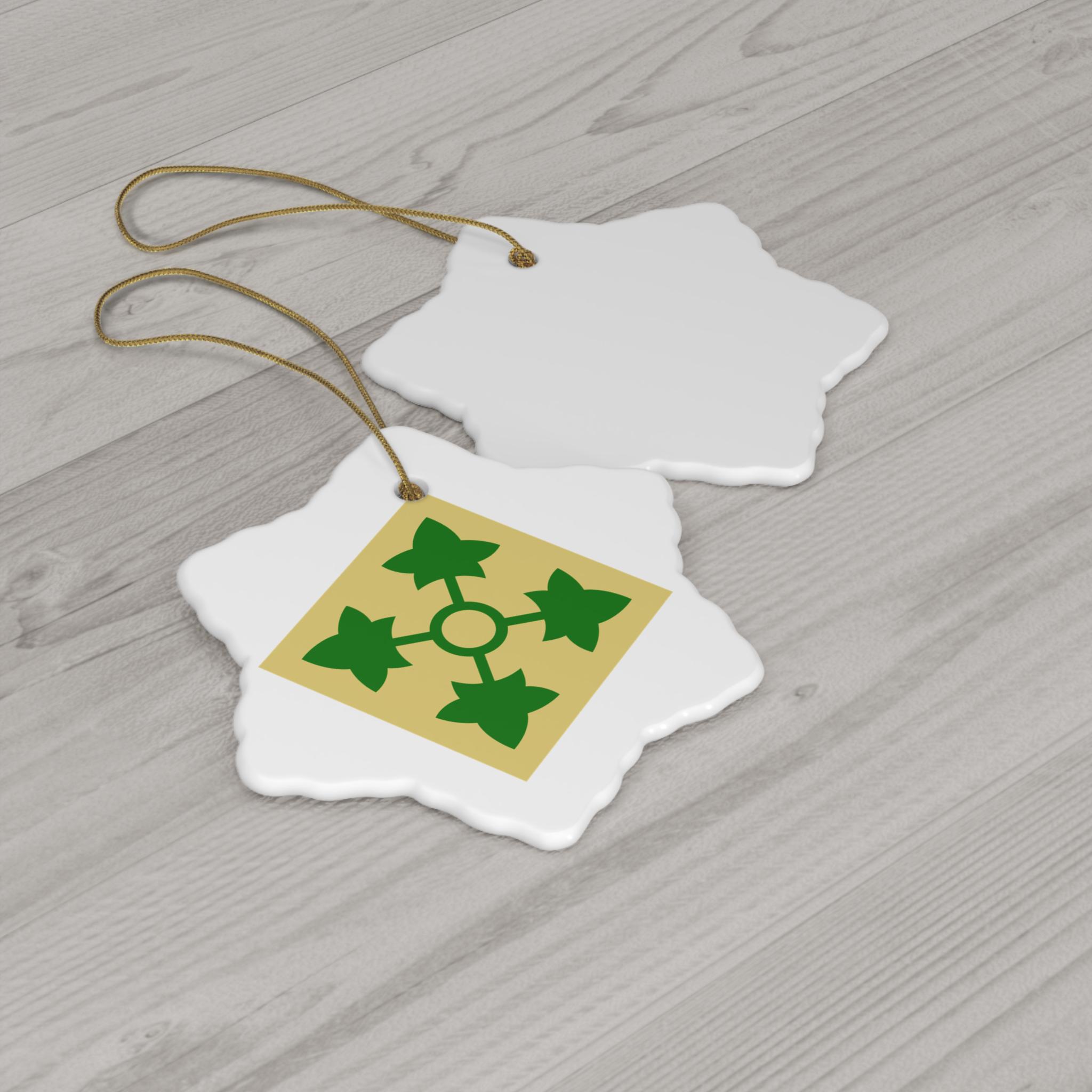 Army 4th Infantry Division 4ID Ceramic Ornament, 2 Shapes - Etsy