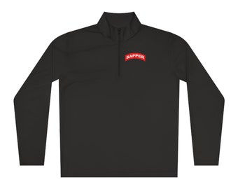 US Army Sapper Tab Combat Engineer - Unisex Quarter-Zip Pullover