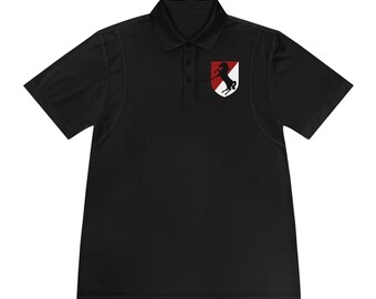 Polo deportivo para hombre del 11.º Regimiento de Caballería Blindada "Blackhorse Regiment" de EE. UU.