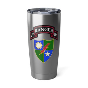 2/75 Batallón de guardabosques, 75.o regimiento de guardabosques Pergamino y DUI (RLTW, Sua Sponte) Vagabond Vaso de café de 20 oz *Envío gratis*