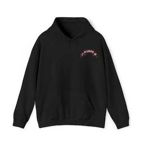 1/75 Ranger Battalion Scroll (RLTW, Sua Sponte) Unisex Heavy Blend™ Hooded Sweatshirt