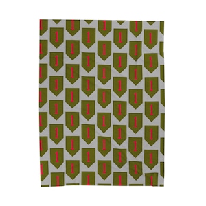 1st Infantry Division &quot;The Big Red One&quot; Velveteen Plush Blanket
