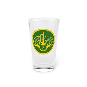 3º Regimento de Cavalaria 3CR (Brave Rifles) Pint Glass, 16 onças * Frete Grátis *