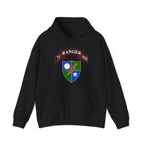 75th Ranger Regimental Military Intelligence Battalion RMIB Scroll & DUI (RLTW, Sua Sponte) Unisex Heavy Blend™ Hooded Sweatshirt