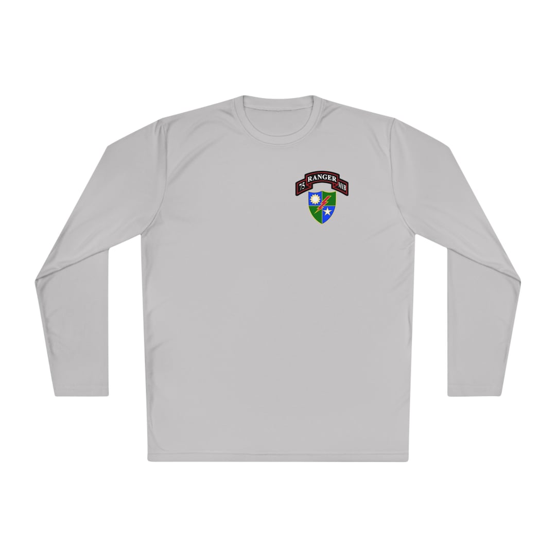 75th Rmib 75th Ranger RMIB Long Sleeve Athletic Tee: Moisture Wicking Polyester ...