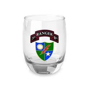 3/75 Batallón de guardabosques, 75.o regimiento de guardabosques Scroll & DUI (RLTW, Sua Sponte) Vaso de whisky, 6 oz *Envío gratuito*