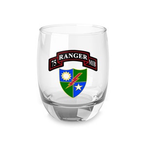 75o Batallón de Inteligencia Militar del Regimiento de Guardabosques RMIB Scroll &DUI (RLTW, Sua Sponte) Vaso de whisky, 6 oz *Envío gratuito*