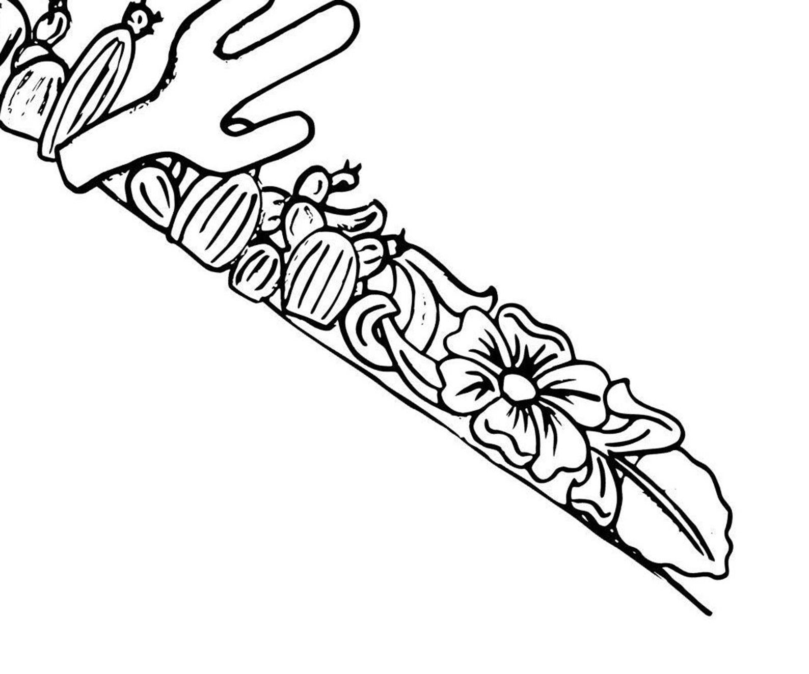 Cactus/floral Hat Band Template - Etsy
