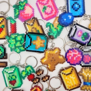 Stardew Valley Summer Seed and Produce Keychains