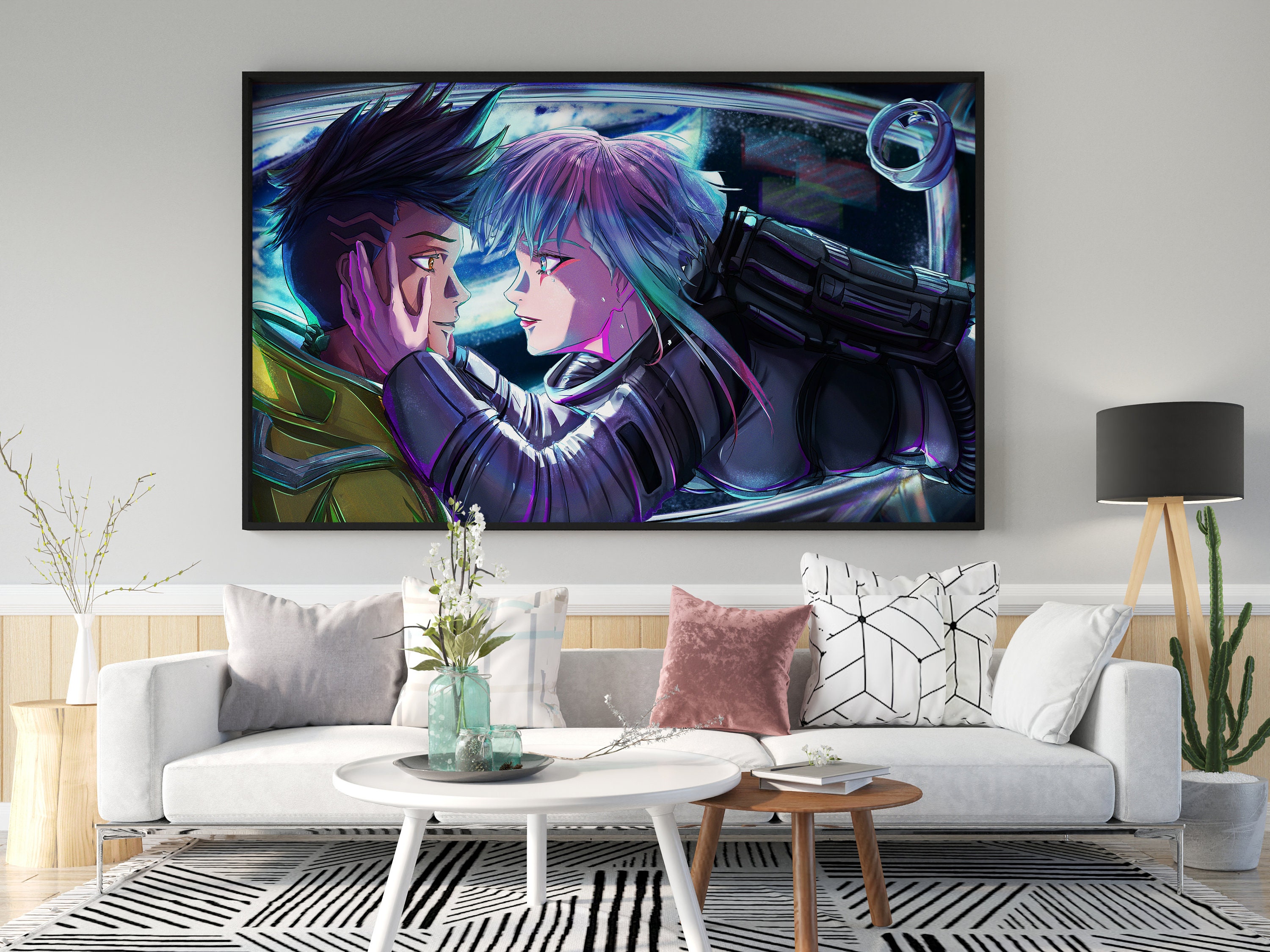 Cyberpunk: Edgerunners Anime David Home Decor Painting Living Poster (42x30  cm)