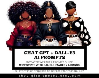 Guide d'invite artistique Dall-E3 et ChatGPT Ai, guide d'invite Dall-E, guide d'invite Dall E 3, guide d'invite Dall-E 3, guide d'invite GPT, femmes noires sans visage