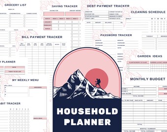 Home Management Binder | 55 Curated Pages