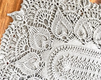 Oval Hand-Made-to-Order Gehäkelte Teppich