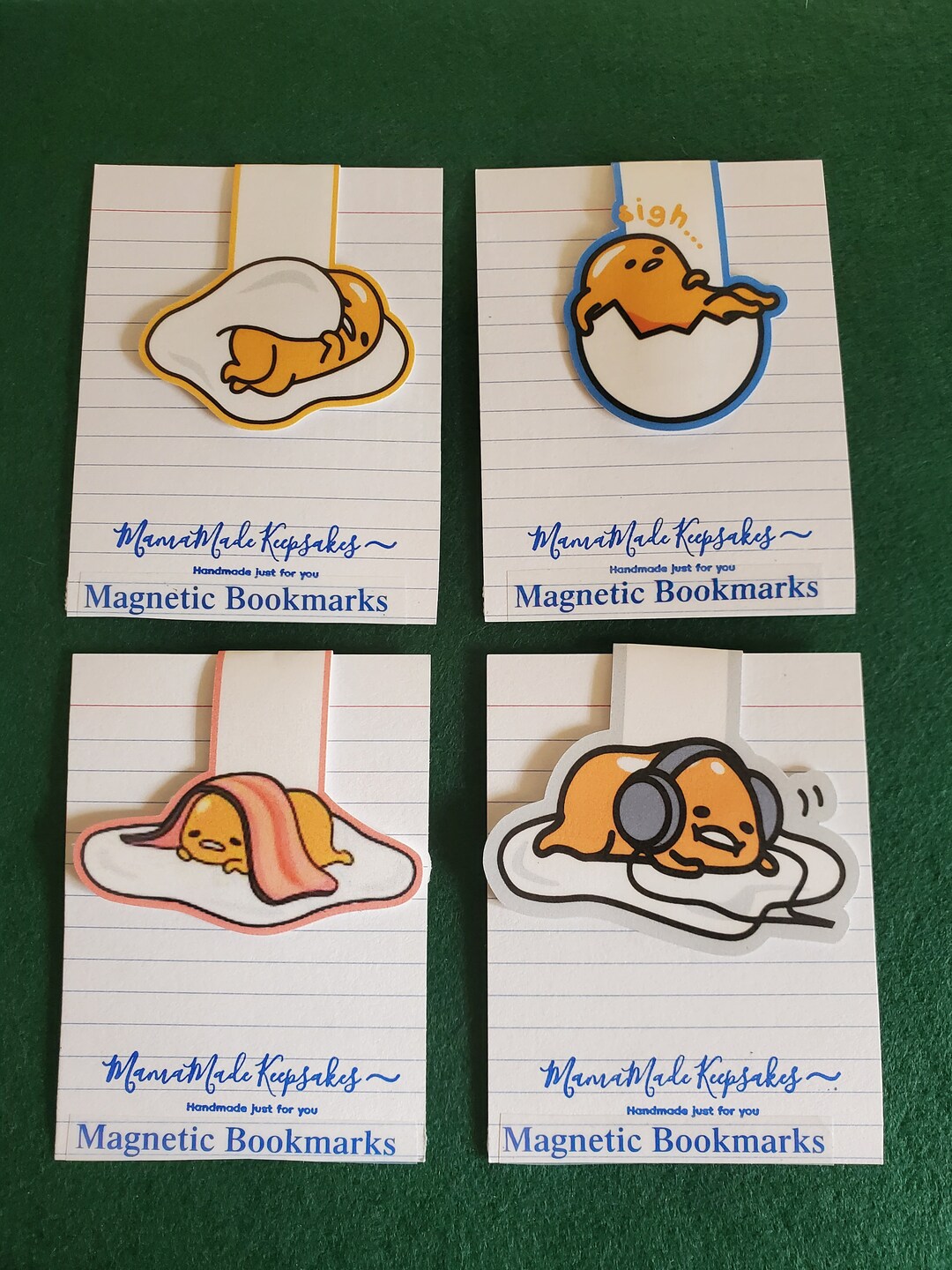 Gudetama - Magnetic Bookmark 2 - Etsy