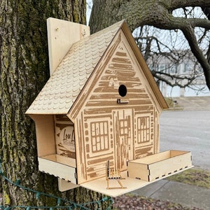 Custom Bird House & Feeder