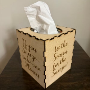 Custom Personalized Tissue Box Cover