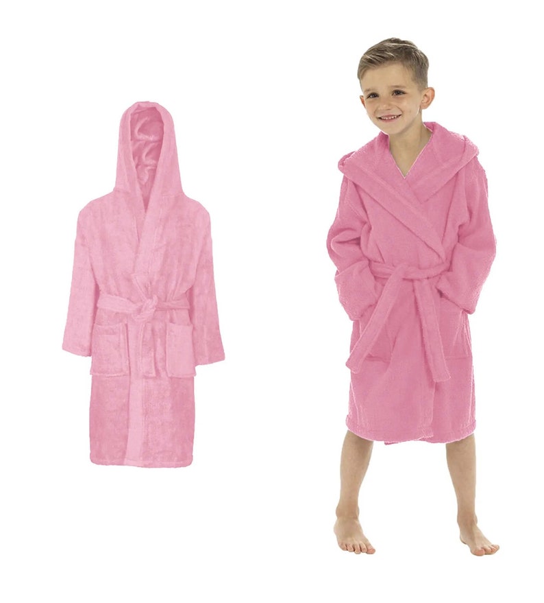 Terry Towel Bathrobe Unisex Kids Boys and Girls Dressing Gown Etsy UK