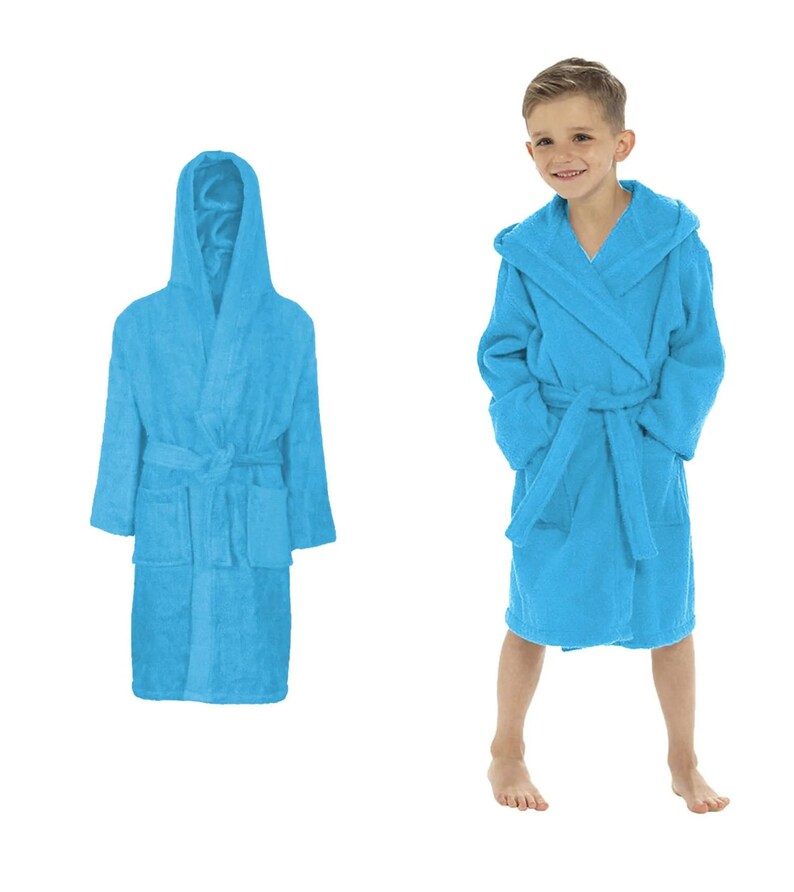 Terry Towel Bathrobe Unisex Kids Boys and Girls Dressing Gown Etsy UK