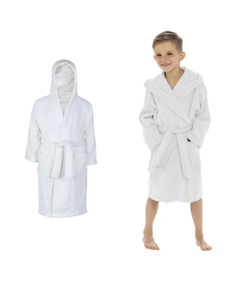 Terry Towel Bathrobe Unisex Kids Boys and Girls Dressing Gown Etsy UK