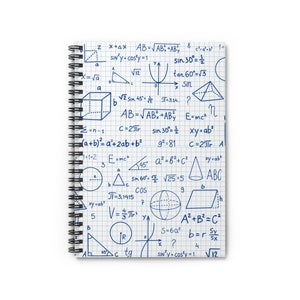 Math Spiral Notebook - Ruled Line