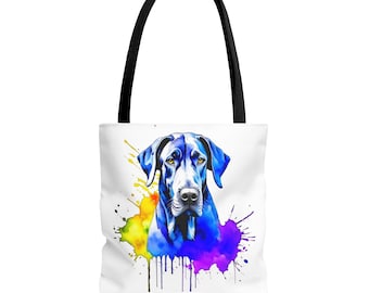 Dane Tote Bag | Vibrant Drip Art All-Over Print
