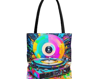 Record Player Tote Bag