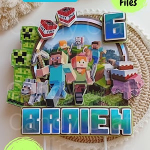 Decorazione per torta digitale per bambini, Compleanno per bambini, Compleanno con videogiochi, Festa per bambini, Decorazione digitale, Idee per feste con videogiochi, Decorazione per torta + guida