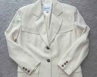 Vintage Women's Cream Blazer