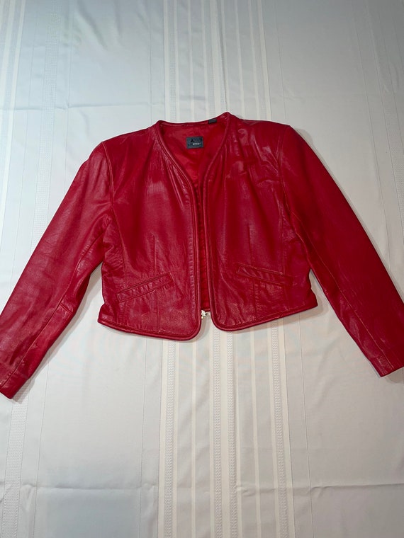 Vintage red leather jacket - Gem