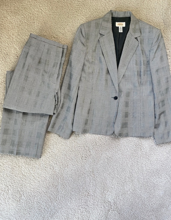 Talbots Houndstooth Plaid Women's Suit - image 1