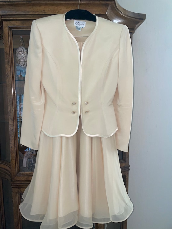 Mother of the Bride Champagne-Colored Silk Set - image 2